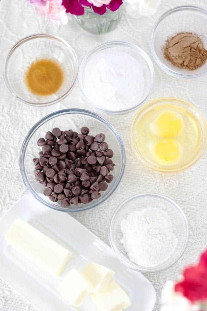 Instant Pot chocolate torte ingredients