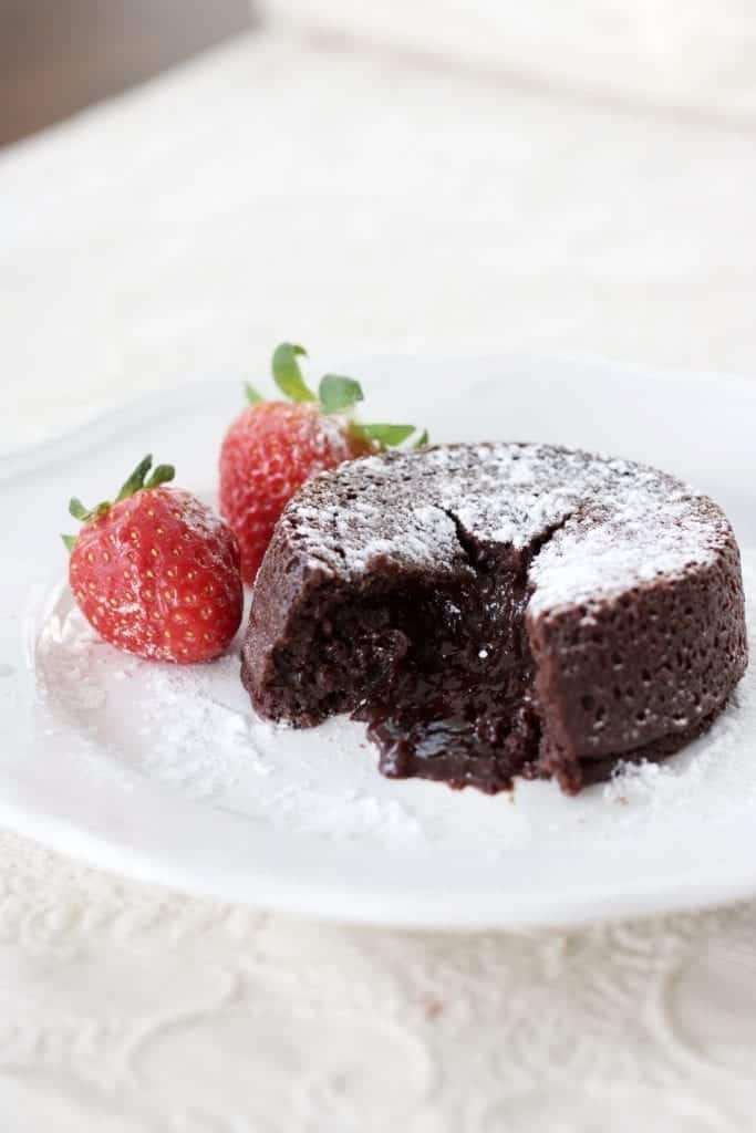 Instant Pot Chocolate Lava Cakes for two are so simple and delicious for valentines day or dat