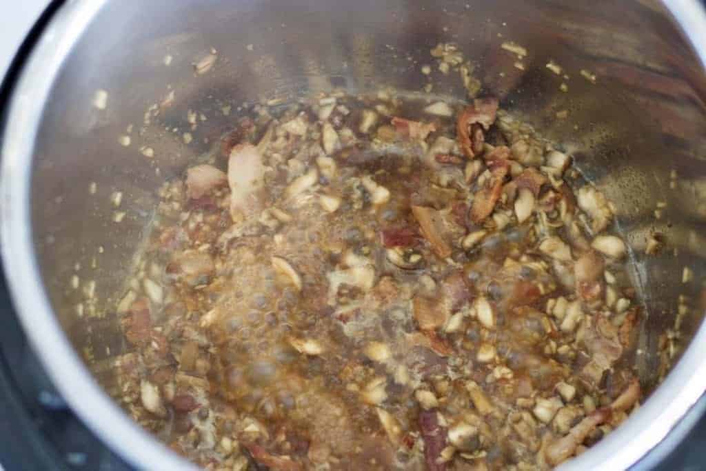 Instant Pot bacon green bean sauce