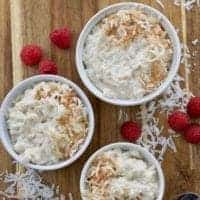 Dairy free Instant Pot Coconut Rice Pudding