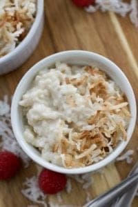 Dairy free Instant Pot Coconut Rice Pudding