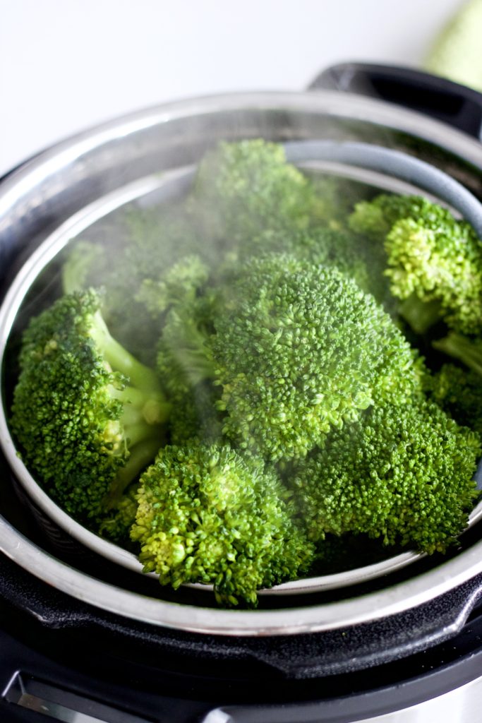 Instant Pot Steamed Vegetables (broccoli, cauliflower, & carrots)