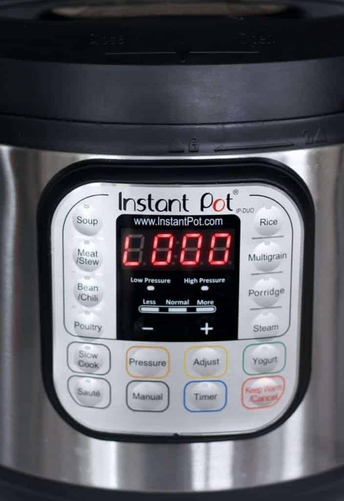 Lapsed 0 minutes on Instant Pot