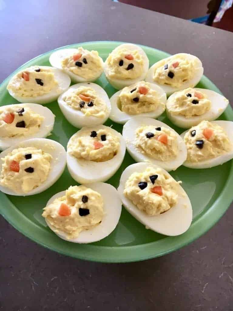 Easter Chick Deviled Eggs