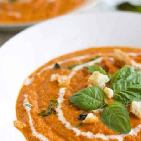 Instant Pot Tomato Basil Soup