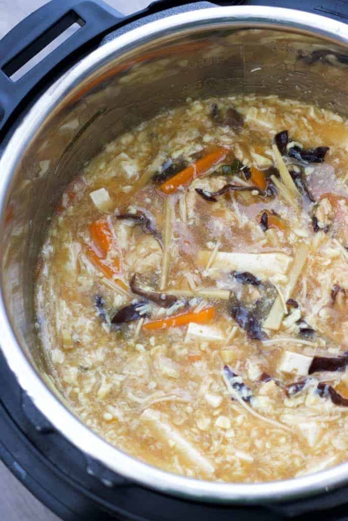 Instant Pot hot and sour soup recipe