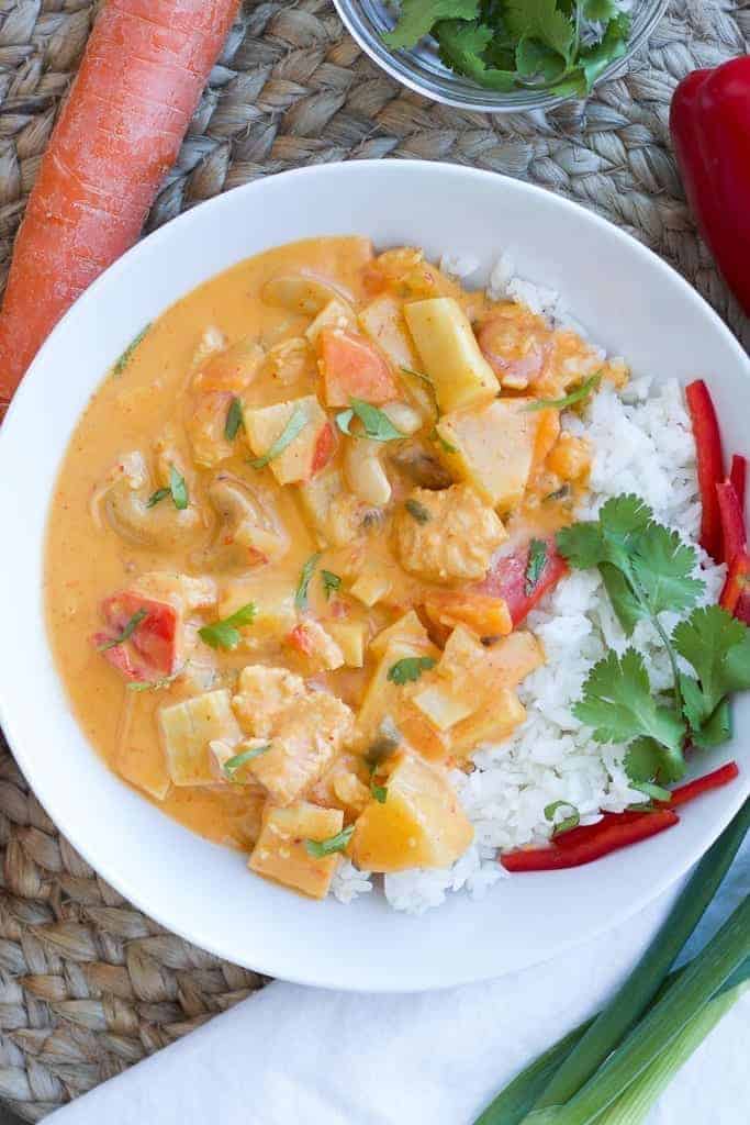 Pineapple Coconut Chicken Curry