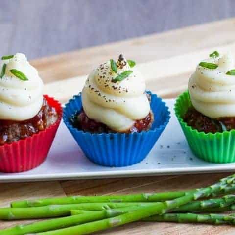 Instant Pot Meatloaf cupcakes with mashed potatoes