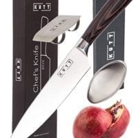 Kutt Chef Knife, 8-inch professional Kitchen Knife, German High Carbon Stainless Steel Knife, Razor Sharp Chef's Knife, Ergonomic Handle
