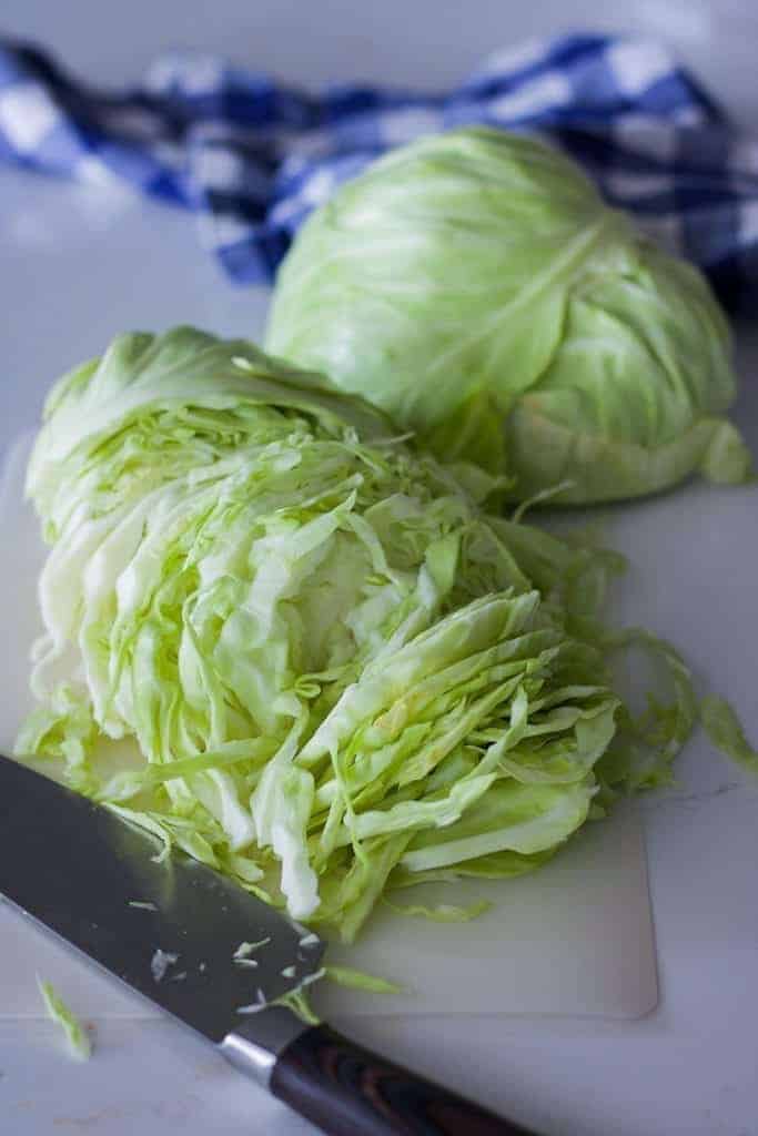 sliced cabbage