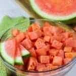 a bowl of watermelon