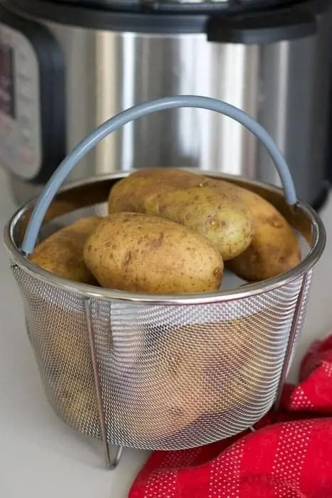 potatoes in an instant pot steamer basket