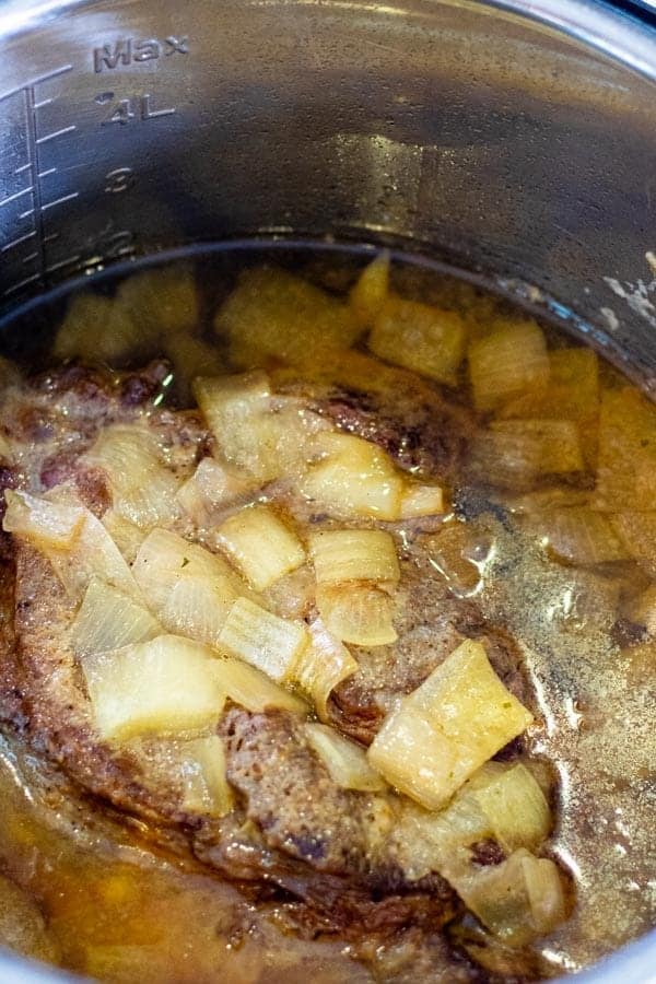 Roast in the Instant Pot with onions on top