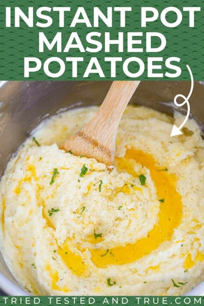 Instant Pot mashed potatoes pin