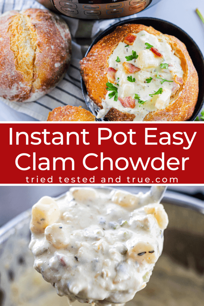 Lighter Instant Pot Clam Chowder - Pressure Cooking Today™