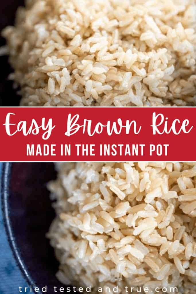 graphic of Instant Pot brown rice