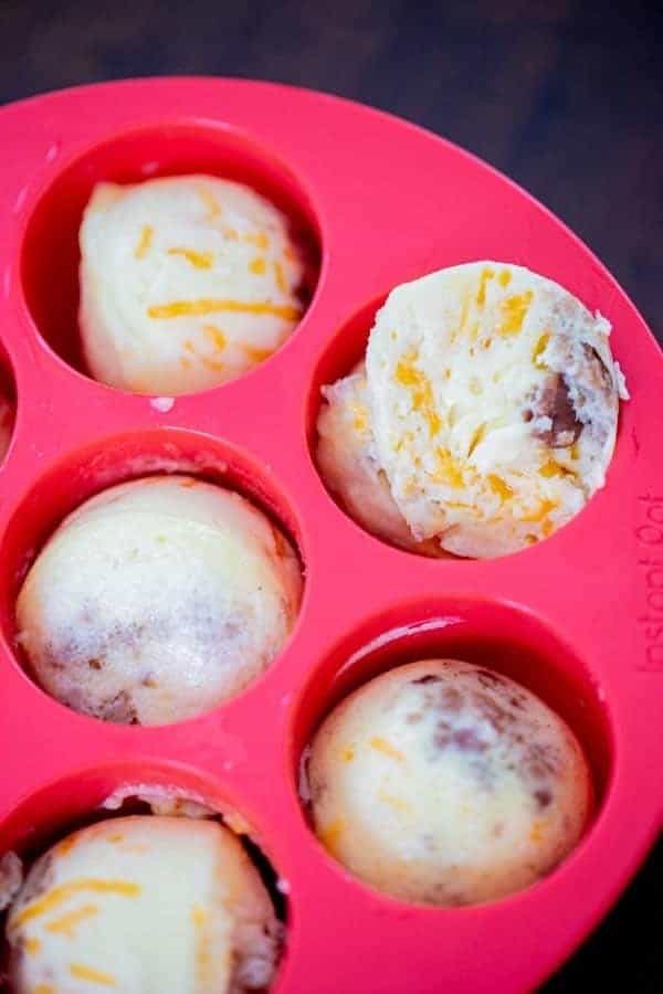 Instant Pot Egg Bites with Bacon and Cheddar - No Egg Mold, No Problem!