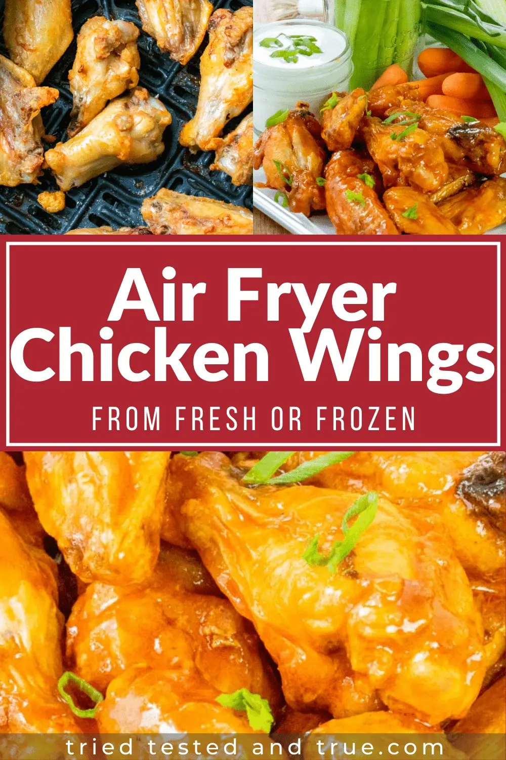 Air Fryer Chicken Wings from Fresh or Frozen Frozen Chicken Wings
