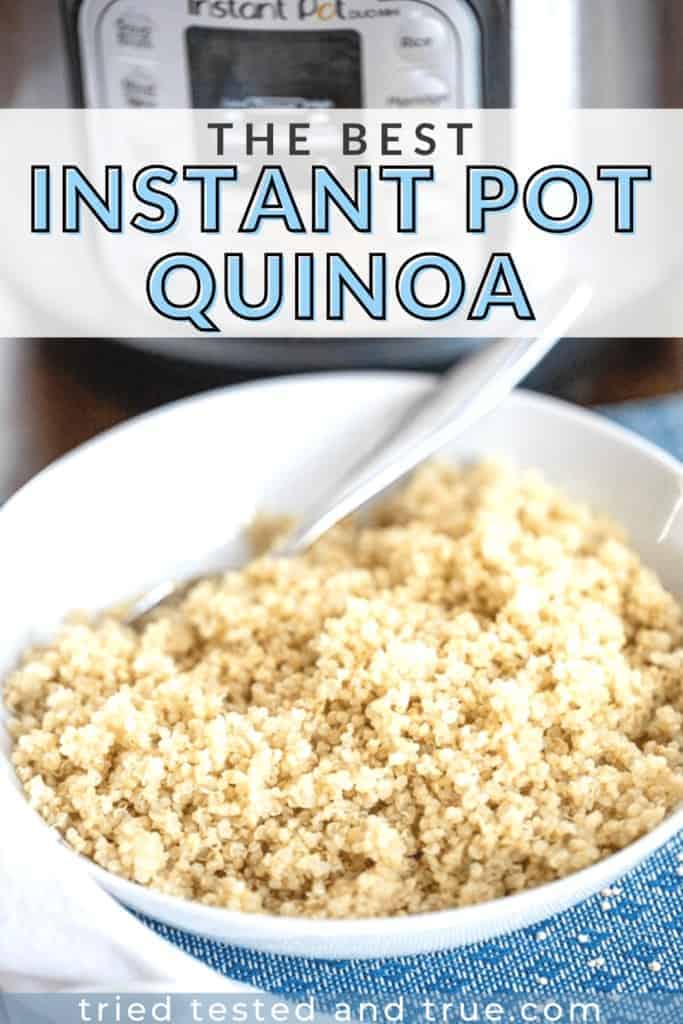 Instant Pot Quinoa - Tried Tested and True - 2 MINUTES