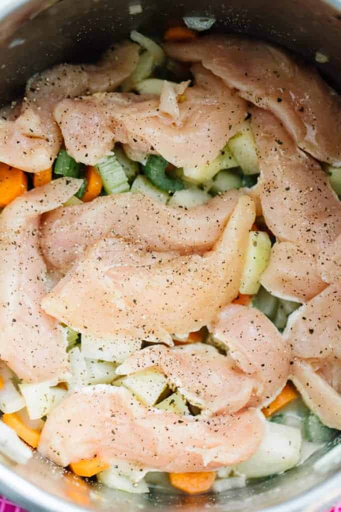 pot pie raw chicken