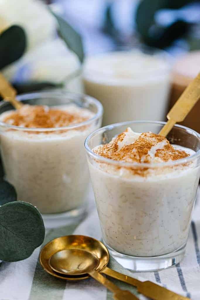 rice pudding with cinnamon