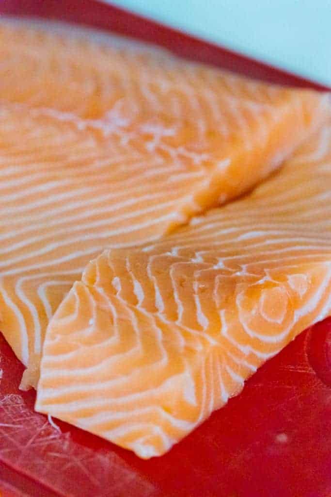 raw salmon