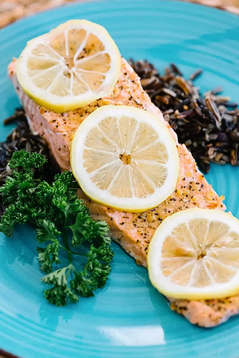 Instant Pot salmon with lemon