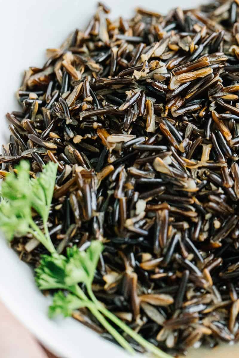 close up wild rice