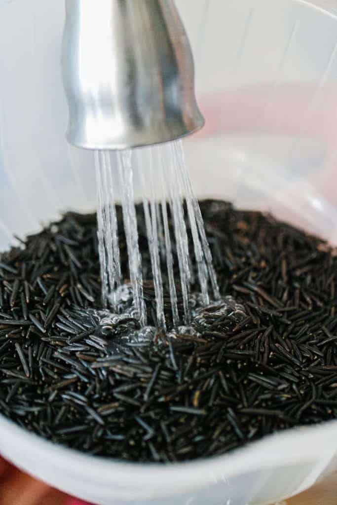 washed wild rice