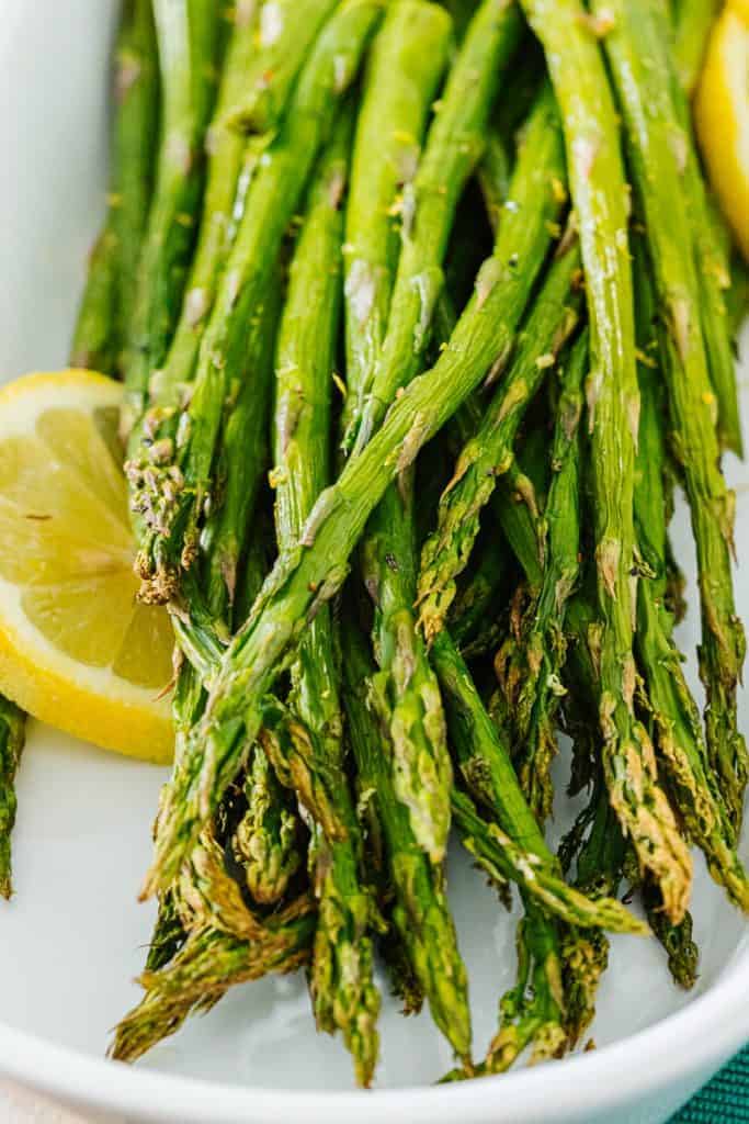 cooked air fryer asparagus